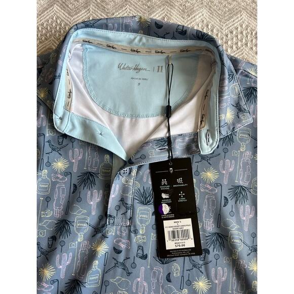 Walter Hagen “Dense Desert Convo” Polo in “Desert Gray” size Small, NWT! - Picture 6 of 12